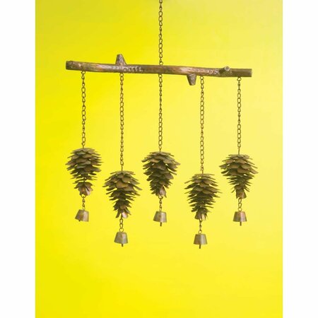 ANCIENT GRAFFITI Pine Cone Flamed Wind Chime ANCIENTAG1429